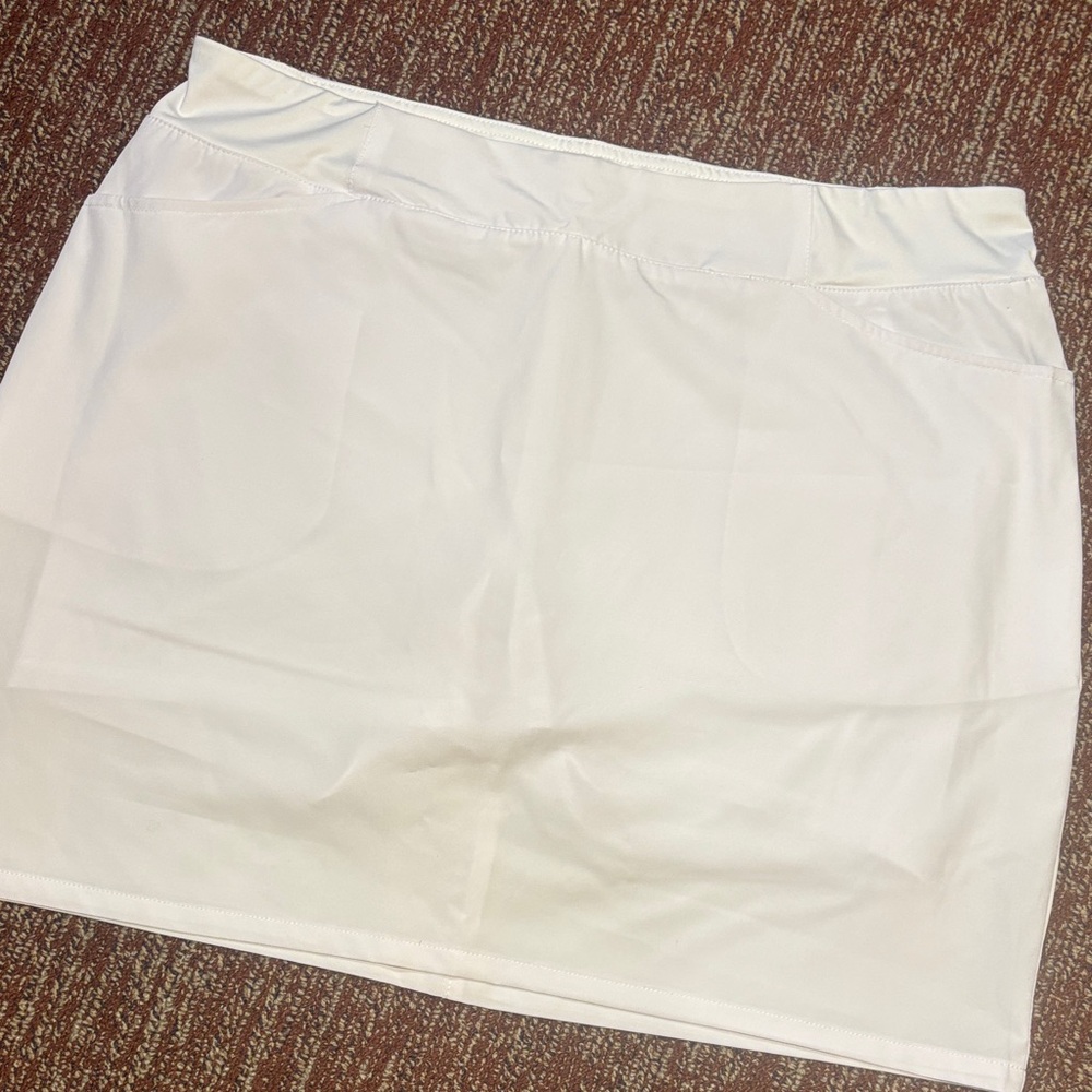 Tee Time white activewear golf tennis skort preppy classic XL Athleisure